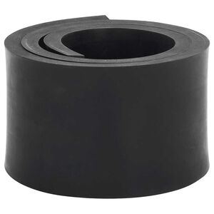 vidaXL gummikant til sneplov 100x10x1 cm sort