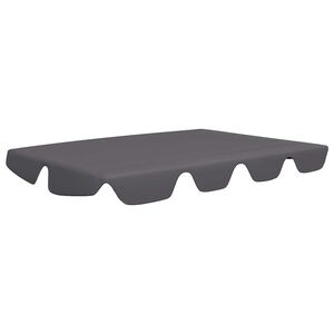 vidaXL baldakin til havegynge 150/130x105/70 cm antracitgr&aring;