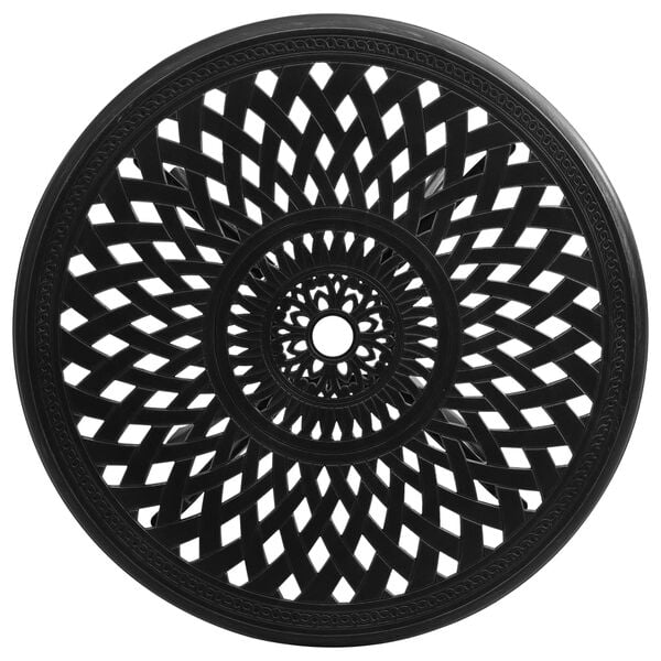 vidaXL havebord 78x78x72 cm st&oslash;bt aluminium sort