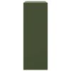 vidaXL skab 67x39x107 cm st&aring;l olivengr&oslash;n