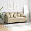 vidaXL 2-personers sofa 140 cm stof cremefarvet