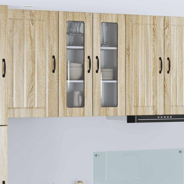 vidaXL K&oslash;kkenskab Sonoma eg 60 x 31 x 80 cm Konstrueret tr&aelig;