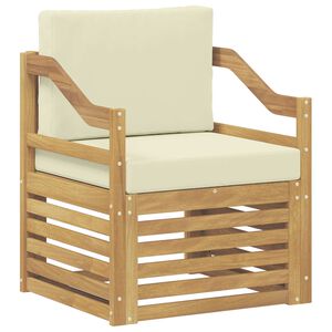 vidaXL Udend&oslash;rs sofa Polyester Hvid og cremefarvet