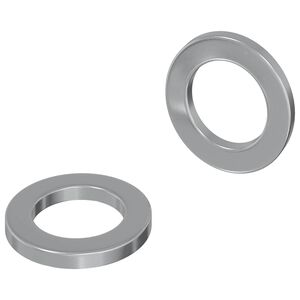 vidaXL Skiver 2 stk. S&oslash;lv 10 x 10 x 1,2 mm St&aring;l