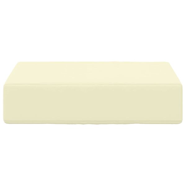 vidaXL Udend&oslash;rs S&aelig;depude Creme 40 x 40 x 8 cm 100% polyester
