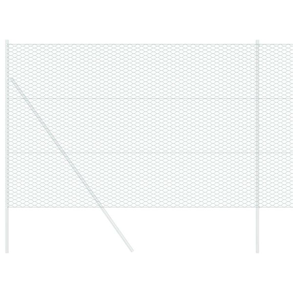 vidaXL Hexagon Hegn Grøn 1.6 x 10 m Stål