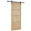 vidaXL Skyded&oslash;r Naturfarvet 86 x 211 cm Massivt fyrretr&aelig;