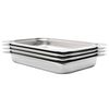 vidaXL gastronorm beholder 4 stk. GN 1/1 65 mm rustfrit st&aring;l