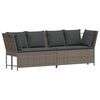 vidaXL havesofa med hynder polyrattan gr&aring;