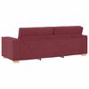 vidaXL 3-personers sofa vinrød 180 cm stof