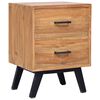 vidaXL sengebord 40 x 35 x 55 cm massivt teaktr&aelig;