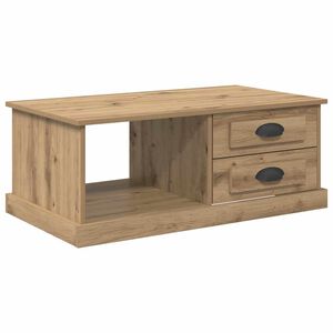 vidaXL Sofabord Artisan Egetr&aelig; 90 x 50 x 35 cm Konstrueret tr&aelig;