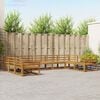 vidaXL Udend&oslash;rs sofagruppe 9 pcs Naturfarvet Massivt Akacietr&aelig;