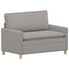 vidaXL Sofa Lysegr&aring; 126 x 81 x 87,5 cm Stof
