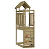 vidaXL Leget&aring;rn Brun 53 x 110,5 x 214 cm Massiv impr&aelig;gneret tr&aelig;