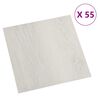 vidaXL Gulvplanker 55 pcs Beige 5,11 m&sup2; PVC