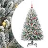 vidaXL Kunstigt juletr&aelig; 150 cm 150 LED'er Varm hvid PVC og St&aring;l