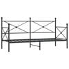 vidaXL daybed uden madras 90x200 cm st&aring;l sort