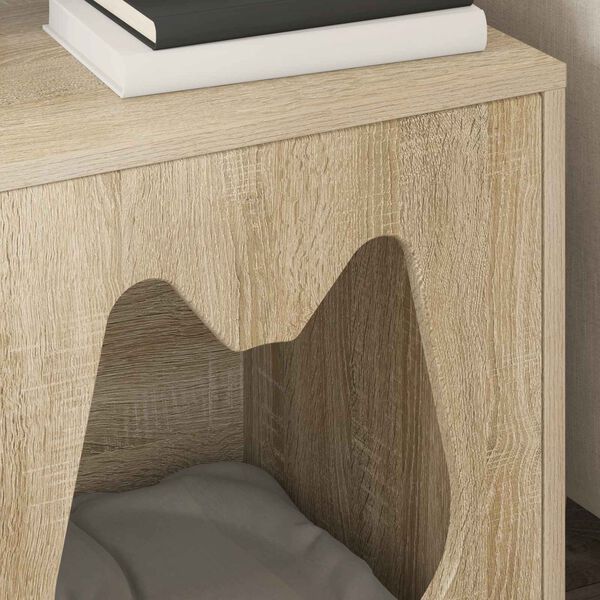 vidaXL Kat Hus Sonoma 42,5 x 40 x 53,5 cm Konstrueret tr&aelig;