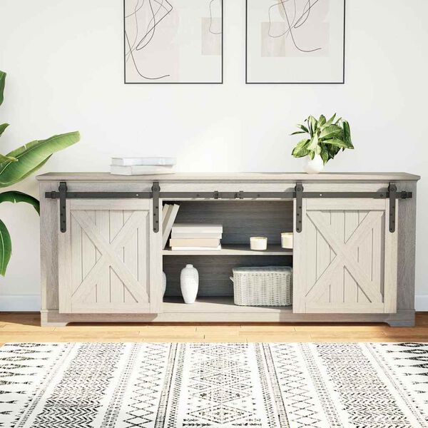 vidaXL skydel&aring;ges&aelig;t til skabe kulstofst&aring;l 152 cm