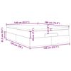 vidaXL osmannisk sengeramme med madras 140x190 cm stof cremefarvet