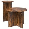 vidaXL Sidebordss&aelig;t 2 stk. R&oslash;get eg &Oslash; 45 x 35 cm Konstrueret tr&aelig;