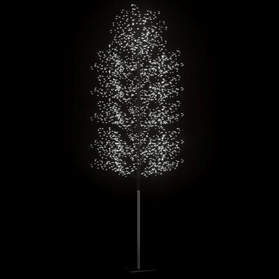 vidaXL juletræ 2000 LED'er kirsebærblomst 500 cm koldt hvidt lys