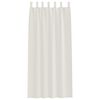 vidaXL Voile Gardin med gardiner 2 pcs Creme 260 x 140 cm Polyester