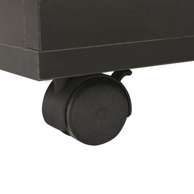 vidaXL sofabord 60x60x35 cm spånplade sort højglans