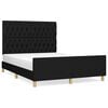 vidaXL sengeramme uden madras 140x200 cm stof sort