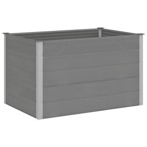 vidaXL forh&oslash;jet plantekasse 150x100x91 cm gr&aring; WPC