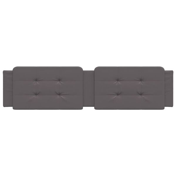 vidaXL gavlpude Zadar 200 cm kunstl&aelig;der gr&aring;