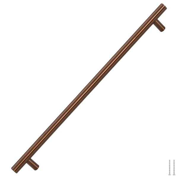 vidaXL skabshåndtag 5 stk. 480 mm rustfrit stål bronzefarvet