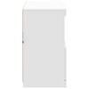 vidaXL skænk med LED-lys 81x37x67 cm hvid