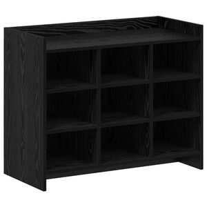 vidaXL Sko skab Sort eg 85 x 39,5 x 70 cm Konstrueret tr&aelig;