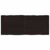 vidaXL bordplade 120x50x(2-4) cm naturlig kant behandlet tr&aelig; m&oslash;rkebrun