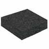 vidaXL Gummigranulat terrasseplade Sort 9 x 9 x 2 cm Gummi