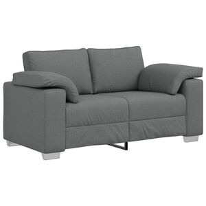 vidaXL Sofa M&oslash;rkegr&aring; 160 x 80 x 82 cm Stof