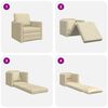 vidaXL 2-i-1 sovesofa 112x174x55 cm stof creme