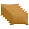 vidaXL Pudebetr&aelig;k 6 pcs HEERLEN Gul 40 x 60 cm cordfl&oslash;jl