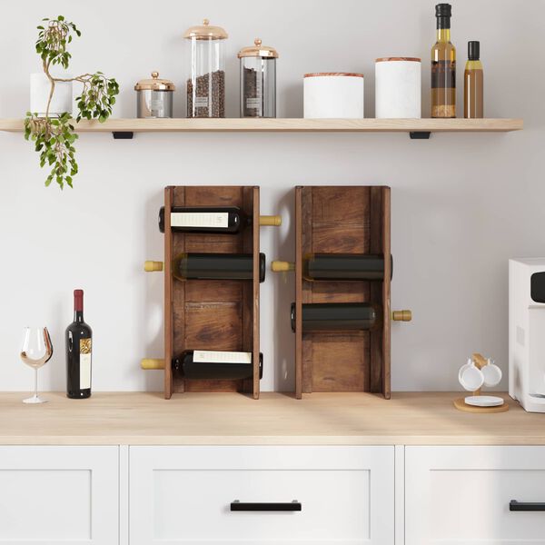 vidaXL Hylde Brun 24 x 13 x 54 cm Massiv Mahogni