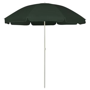 vidaXL strandparasol 240 cm gr&oslash;n