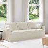 vidaXL Sofa Creme 228 x 78 x 80 cm Fl&oslash;jl