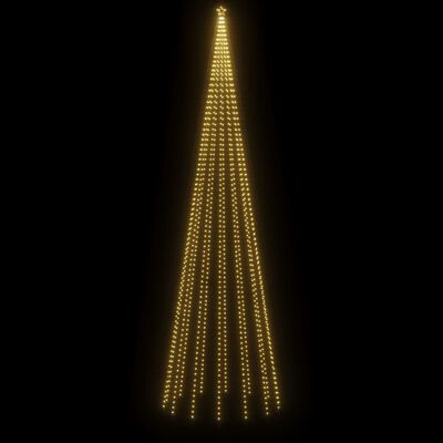 vidaXL juletræ med spyd 1134 LED'er 800 cm varmt hvidt lys