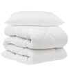 vidaXL Dyne med pude 2 stk. Hvid Microfiber