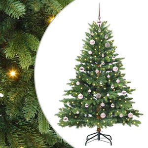 vidaXL Kunstigt juletr&aelig; med 150 LED'er Gr&oslash;n 150 cm PE og PVC