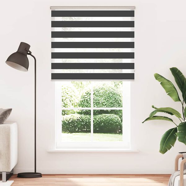 vidaXL zebragardin sort 130x230 cm stofbredde 125,9 cm polyester