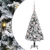 vidaXL Kunstigt juletr&aelig; med stativ Hvid 120 cm PVC og St&aring;l og Plastik