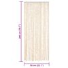 vidaXL flueforhæng 56x200 cm chenille beige og hvid
