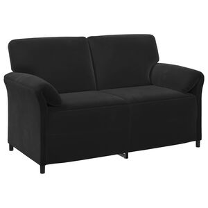 vidaXL 2-personers sofa Sort 158 x 83 x 95 cm Fl&oslash;jl